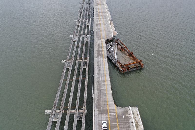 Damage from Hurricane Sally